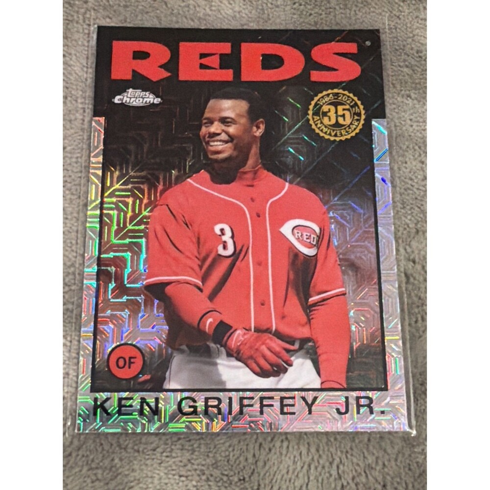 2021 Topps Update Series - Silver Pack 1986 Topps Chrome Baseball Ken Griffey Jr